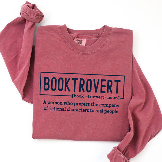 Booktrovert Noun Crewneck Shirt